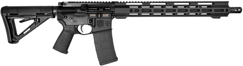 Diamondback DB175AB002 DB15  300 AAC Blackout 30+1 16" Black Nitride Black Hardcoat Anodize Picatinny Rail Aluminum Receiver, 15" M-LOK Handguard, Black Carbon Fiber Stock, Black Magpul Grip