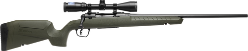 Savage Arms 32150 Axis 2 XP Combo Full Size 22-250 Rem 4+1 22" Black Sporter Barrel, Black Carbon Steel Receiver Drilled & Tapped, OD Green Fixed Synthetic Stock, Weaver 3-9x40mm Scope, Right Hand
