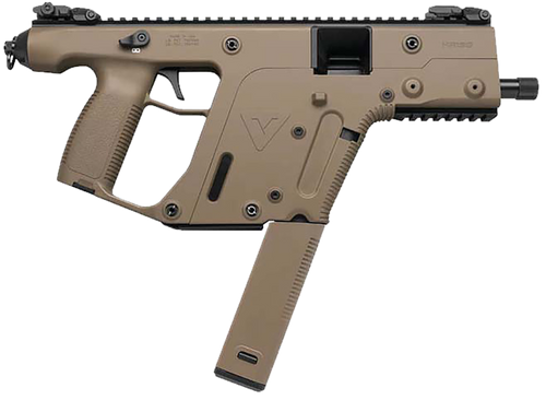 Kriss USA KV90PFD20 Vector SDP G2 9mm Luger 40+1 5.50" Black Nitride Threaded Barrel, Flat Dark Earth Picatinny Rail Top & Bottom, QD Sling Swivel