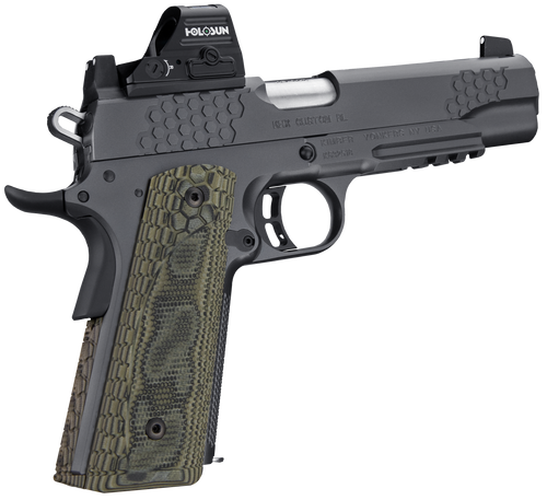 Kimber Mfg.,inc 3000436 KHX Custom (RL) 45 ACP 8+1 5" Front Serrations Stainless Steel Slide Gray KimPro II G-10 Grip