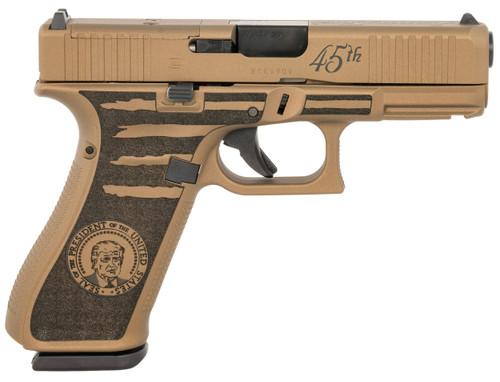 Glock PA455S204MOSPRESBB G45 Gen5 MOS Compact Frame 9mm Luger 17+1 4.02" Black GMB Barrel, MOS Cut/Serrated Steel Slide, Polymer Frame w/Picatinny Rail, Ambidextrous