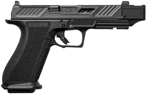 Shadow Systems SS2240CA DR920P Elite 9mm 10+1 Black Black Nitride Optic Cut/Serrated/Window Cut Stainless Steel Slide Black Black Interchangeable Backstrap Grip *CA Compliant