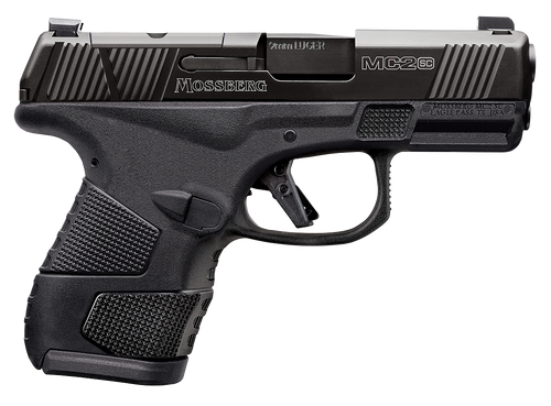 Mossberg 89044 MC2sc Sub-Compact 9mm Luger 3.40" 14+1,11+1 Matte Black DLC Stainless Steel with Optics Cut Aggressive Textured Black Polymer Grip Tritium Pro Night Sights (No Safety)