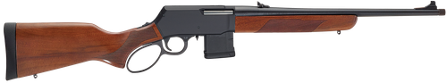 Henry H023223 Supreme  223 Rem/5.56 NATO 10+1 18" Blued Threaded Barrel, Black Hardcoat Anodize Drilled & Tapped Aluminum Receiver, Fixed American Walnut Stock, Ambidextrous
