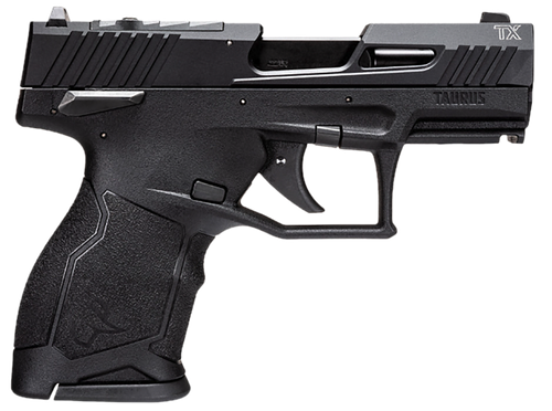 Taurus 1TX22131 TX22C  Compact 22 LR 13+1 3.60" Matte Black Steel Barrel, Black Hard Coat Anodized Serrated Aluminum Slide, Black Polymer Frame w/Picatinny Rail Black Polymer Grips