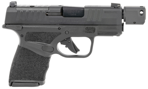 Springfield Armory HC9389BTOSPMSLC Hellcat Micro-Compact OSP 9mm Luger 3.80" Threaded/Compensated 10+1, Black, Polymer Frame, Serrated/Optic Cut Slide, Manual Safety