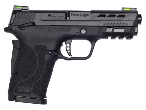 Smith & Wesson 13223 Performance Center M&P Shield EZ M2.0 9mm Luger 3.83" 8+1 Matte Black Black Armornite Stainless Steel Ported Slide Black Polymer Grip