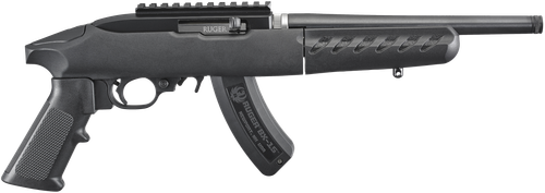 Ruger 4924 22 Charger Takedown 22 LR 15+1 10" Black Threaded Barrel, Black Polymer Frame, Black Picatinny Rail Receiver, Ergonomic Polymer Grip, Right Hand