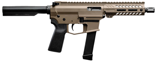 Angstadt Arms AAUDP09PF6 UDP-9  9mm Luger 15+1 6" Black Melonite Threaded Barrel, 5.50" Free Float M-LOK Handguards, Flat Dark Earth Cerakote Aluminum Picatinny Rail Receiver, Black B5 Grips
