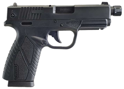 Bersa BP9MCCX BPCC  Sub-Compact Frame 9mm Luger 8+1, 3.30" Black Steel Threaded Barrel, Matte Black Serrated Steel Slide & Polymer Frame w/Picatinny Rail