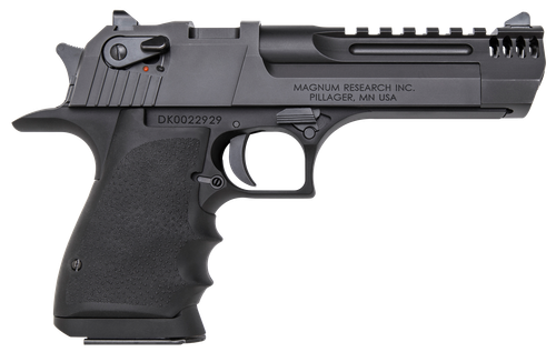 Magnum Research DE357L5IMB Desert Eagle L5 357 Mag 5" with Muzzle Brake 9+1 Black Hardcoat Anodized Aluminum Frame Black Carbon Steel Slide Black Hogue Wraparound Rubber Grip
