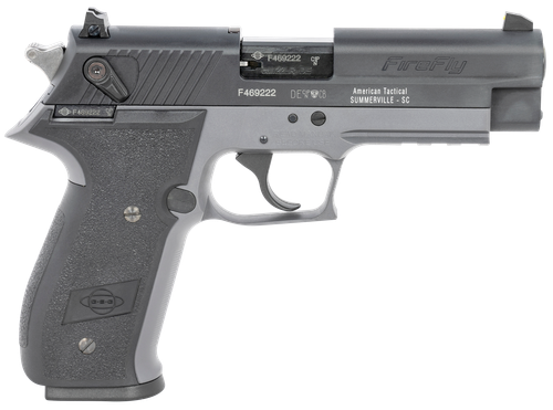GSG GERG2210FFS FireFly  22 LR 10+1 4" Black Serrated Slide, Smoke Zinc Alloy w/Accessory Rail Frame, Black Polymer Grip