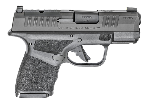 Springfield Armory HC9319BOSP Hellcat OSP Micro-Compact 9mm Luger 11+1/13+1 3" Black Melonite Hammer Forged Barrel, Black Melonite Optic Ready/Serrated Steel Slide, Adaptive Textured Grip