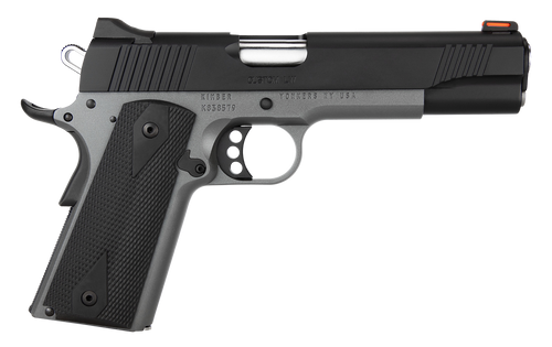Kimber Mfg.,inc 3700693CA Custom LW Shadow Ghost (MA) 45 ACP 8+1 5" KimPro Black Stainless Steel Slide Double-Diamond Checkered Rubber Grip