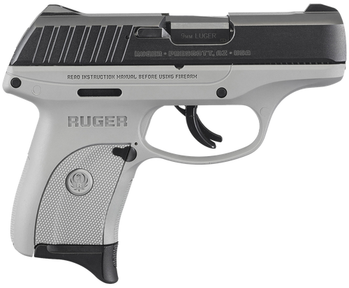 Ruger 13201 EC9s  9mm Luger Black Oxide Alloy Steel 3.12" Barrel 7+1, Gray High Performance Glass-Filled Nylon Frame, Black Oxide Hardened Steel Slide