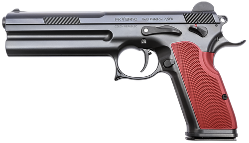 FK Brno US FKFIELD75 Field  7.5 FK 15+1, 6" Black Dark Gray Nitride Optic Cut/Serrated Steel Slide,