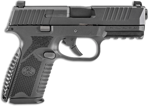 FN 66100464 509 Midsize 9mm Luger 4" Barrel 10+1, Matte Black Polymer Frame With Mounting Rail, Matte Black Stainless Steel Slide, No Manual Safety