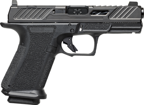 Shadow Systems SS1040CA MR920 Elite 9mm 10+1 Black Black Nitride Optic Cut/Serrated/Window Cut Stainless Steel Slide Black Black Interchangeable Backstrap Grip *CA Compliant