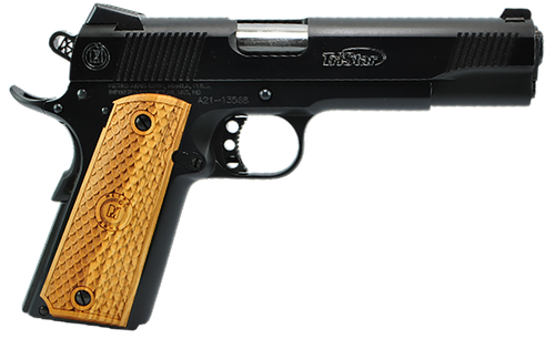 TriStar 85617 American Classic II 1911 10mm Auto 8+1, 5" Stainless Steel Barrel, Blued Serrated Steel Slide, Blued Steel Frame w/Beavertail, Wood Grip