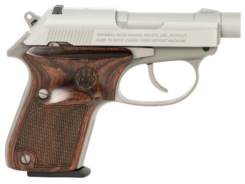 Beretta USA SPEC0721A Tomcat Ghost Buster Micro-Compact Frame 32 ACP 7+1, 2.90" Stainless Threaded Steel Tip-Up Barrel, Cerakote Stainless Serrated Steel Slide, Cerakote Aluminum Frame