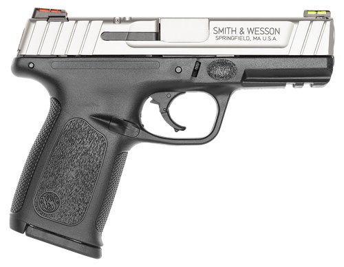 Smith & Wesson 11908 SD40 VE *CA Compliant Compact Frame 40 S&W 10+1 4" Stainless Steel Barrel, Satin Serrated Stainless Steel Slide, Matte Black Polymer Frame w/Picatinny Rail, Black Textured Grip