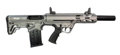 Gforce Arms GFY11220TG GFY-1 USA 12 Gauge Semi-Auto 3" 5+1 18.50" Black Threaded Barrel, Tactical Gray Cerakote Aluminum Receiver w/Picatinny Rail, Gray Bullpup Polymer Stock, Polymer Grip