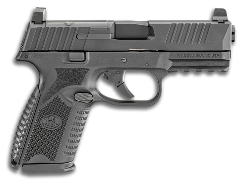 FN 66100587 509M MRD Mid-Size 9mm Luger 15+1 4" Black Recessed Crown Barrel, Matte Black Optic Ready/Serrated Stainless Steel Slide, Matte Black Polymer Frame w/Picatinny Rail, Ambidextrous