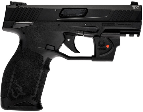Taurus 1-TX22141VL TX22  Full Size Frame 22 LR 16+1 4.10" Matte Black Alloy Steel Barrel, Black Hard Coat Anodized Serrated Slide, Black Polymer Frame w/Picatinny Rail, Textured Grip,  Viridian Laser