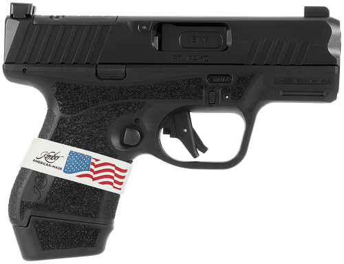 Kimber Mfg, Inc 3800004 R7 Mako Liberty Sub-Compact Frame 9mm Luger 13+1 3.37" Black DLC Match Grade Barrel, Black FNC Nitride Optic Ready/Serrated Stainless Steel Slide, Black Polymer Frame