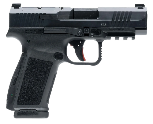 Canik HG7885N Mete MC9LS Sub-Compact Frame 9mm Luger 10+1 3.64" Black Steel Barrel, Black Nitride Serrated Steel Slide, Black Polymer Frame w/Picatinny Rail, Interchangeable Backstrap Grip