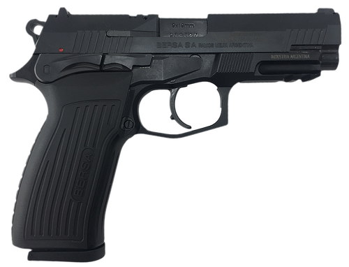 Bersa TPR9M TPR  Full Size Frame 9mm Luger 17+1, 4.25" Black Steel Barrel, Matte Black Serrated Steel Slide & Aluminum Frame w/Picatinny Rail, Ambidextrous
