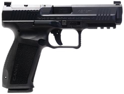 Canik HG6826N Mete SFT 9mm Luger 10+1 4.46" Black Nitride Steel Barrel, Black Cerakote Optic Ready/Serrated Steel Slide, Black Polymer Frame w/Picatinny Rail, Interchangeable Backstrap Grip
