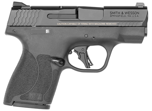 Smith & Wesson 14203 M&P Shield Plus  Micro-Compact Frame 9mm Luger 10+1 3.10" Black Armornite Steel Barrel & Serrated Slide, Black Polymer Frame, Black Polymer Grip, Thumb Safety