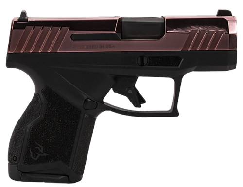 Taurus 1-GX4M931-10RG GX4  Micro-Compact Frame 9mm Luger 10+1 3.06" Satin Black DLC Stainless Steel Barrel, Rose Gold PVD Serrated Alloy Steel Slide, Matte Black Stainless Steel Frame, Textured Grip