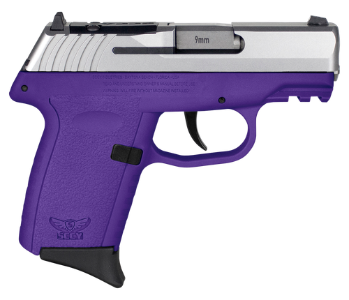 SCCY Industries CPX2TTPURDRG3 CPX-2 Gen3 RD 9mm Luger 10+1 3.10" Purple Polymer w/Picatinny Rail Serrated Stainless Steel Slide Purple Polymer Grip