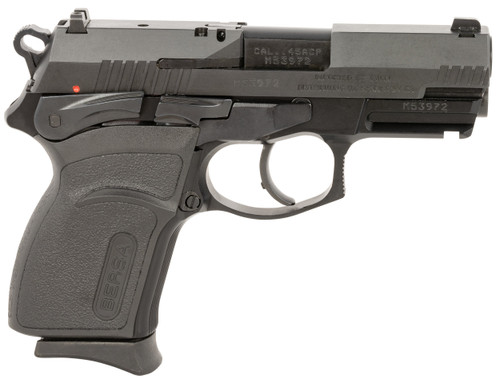Bersa TPR45CM TPRC  Compact Frame 45 ACP 7+1 3.50" Black Steel Barrel, Matte Black Serrated Steel Slide & Aluminum Frame w/Picatinny Rail, Ambidextrous