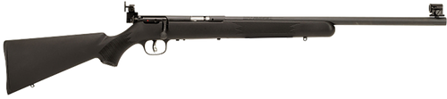 Savage Arms 28900 Mark I FVT 22 Short, 22 Long or 22 LR Caliber with 1rd Capacity, 21" Barrel, Satin Blued Metal Finish, Black Synthetic Stock & AccuTrigger Right Hand (Full Size)