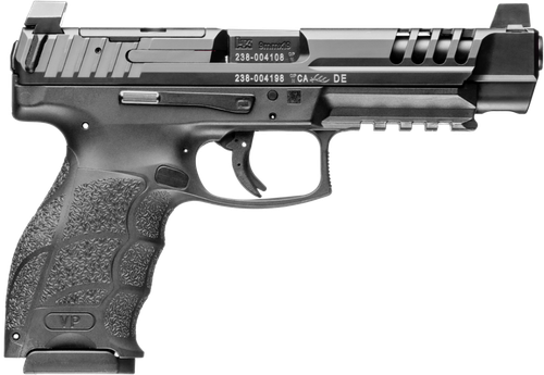 HK 81001159 VP9L SCS 9mm Luger 15+1 5" Black Polygonal Rifled Barrel, Long/Lightening Cuts/Optic Cut SCS Steel Slide, Polymer Frame w/Picatinny Rail, Black Interchangeable Backstrap Grip