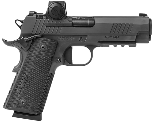 Sig Sauer 191XCA45BXR3RXX 1911 XCarry 45 ACP 8rd 4.25" Black DLC Black DLC Serrated Stainless Steel Slide Black DLC Black G10 Grip