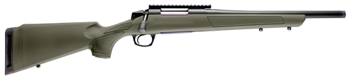 CVA CR3914SB Cascade SR Compact 300 Blackout 4+1 16.50" Graphite Black Cerakote Threaded Barrel, Graphite Black Cerakote Picatinny Rail Steel Receiver, Fixed OD Green Synthetic Stock