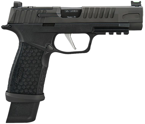 Sig Sauer 365XF9BFO P365 Fuse Compact Frame 9mm Luger 17+1/21+1 4.30" Black Carbon Steel Barrel, Black Nitron Optic Ready/Serrated Stainless Steel & Frame w/Beavertail & Picatinny Rail, Black LXG Grip