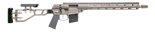 Q LLC MINIFIX55616INGRAY Mini Fix  5.56x45mm NATO 16" Tapered Barrel, Gray, Fully Adjustable Folding Stock, Magpul K Grip, 15" Q-Sert Handgaurd, AR/M4 Style Mag, Cherry Bomb Brake, Ambi Controls