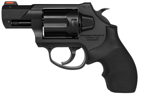 Diamondback DB0700S001 SDR  357 Mag/38 Special +P 6  Shot 2" Black Nitride Stainless Steel Barrel, Cylinder & Frame, Black Hogue Rubber Grip, Exposed Hammer