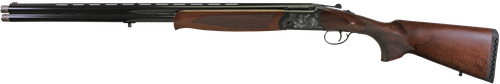 Iver Johnson Arms IJ60020 IJ600  20 Gauge Break Open 3" 2rd 28" Over/Under Vent Rib Barrel, Matte Black Chromed w/Engraving Steel Receiver, Fixed Walnut Checkered Wood Stock & Forend