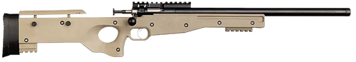 Crickett KSA2150 Precision  Full Size 22 LR Single Shot 16.10" Blued Threaded Bull Barrel, Blued Crickettinny Rail Steel Receiver, Flat Dark Earth Synthetic Adj LOP Stock