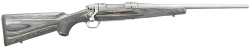 Ruger 17111 Hawkeye Compact Compact 7mm-08 Rem 4+1 16.50"  Matte Stainless Steel Barrel, Integral Scope Mounts Stainless Steel Receiver, Black Fixed Laminate Stock