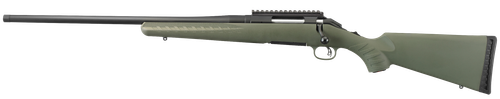 Ruger 26916 American Predator  Full Size 243 Win 4+1 22" Matte Black Threaded Barrel, Matte Black Steel Receiver w/Picatinny Rail, Fixed Moss Green Synthetic Stock, Left Hand