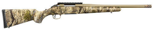 Ruger 36924 American  6.5 Creedmoor 4+1 16.10" Burnt Bronze Cerakote Threaded Barrel, Picatinny Rail Steel Receiver, GoWild Camo I-M Brush Fixed Compact Synthetic Stock, Right Hand