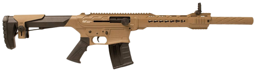 Gforce Arms GF2512FDE GF25  12 Gauge Semi-Auto 3" 5+1 20" Flat Dark Earth Cerakote Threaded Barrel Flat Dark Earth Cerakote Receiver, Black Synthetic Stock