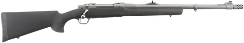 Ruger 57101 Hawkeye Alaskan Full Size 338 Win Mag 3+1 20"Matte Stainless Steel Threaded Barrel, Integral Scope Mounts Stainless Steel Receiver, Black Hogue OverMolded Synthetic Stock